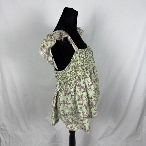Free People NWT Nala Printed Babydoll Top - Women’s L - Picture 4 of 10